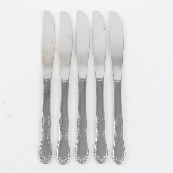 Set of 5 Oneida Homestead Stainless Modern Solid Knives