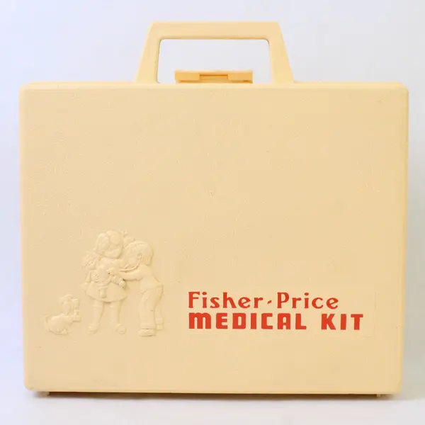 Vintage 1977 Fisher-Price Doctor Medical Kit #936 & Case - Complete Set