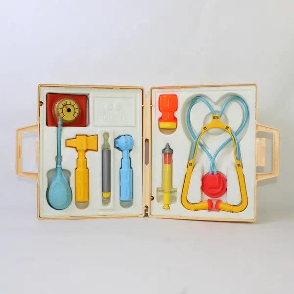 Vintage 1977 Fisher-Price Doctor Medical Kit #936 & Case - Complete Set