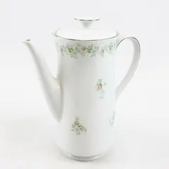 Lot Of 2 Johann Haviland Forever Spring Pattern Coffee Pot W/ Lid 10.25" Tall