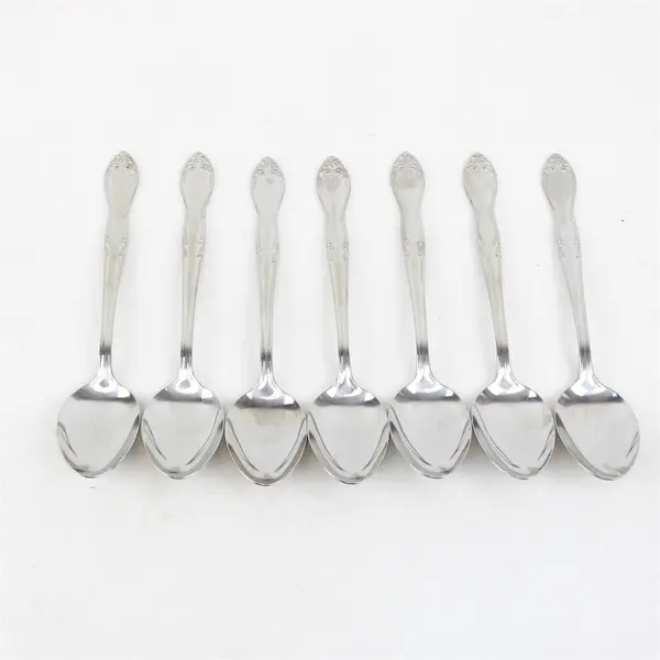 Set of 7 Castle Court Stainless Teaspoons