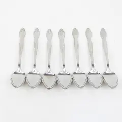 Set of 7 Castle Court Stainless Teaspoons