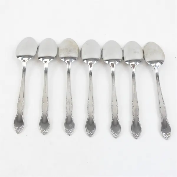 Set of 7 Castle Court Stainless Teaspoons