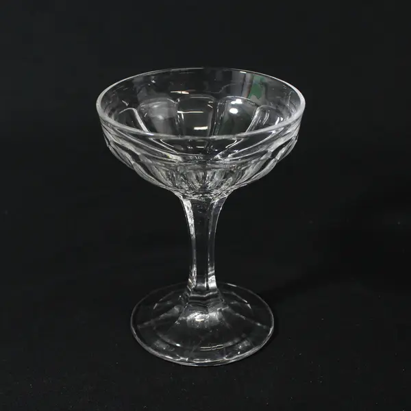 2 Heisey Clear  Glass Narrow Flute 393 Champagne Glasses 5"