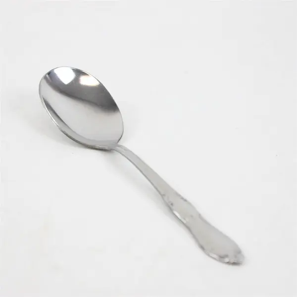 Lot of 2 Oneida Homestead Stainless  Sugar Spoon & Round Bowl Soup Spoon