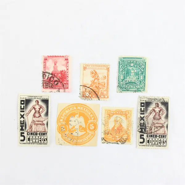 Lot Of 7 Mexico Mixed Stamps Used 1890s To 1938