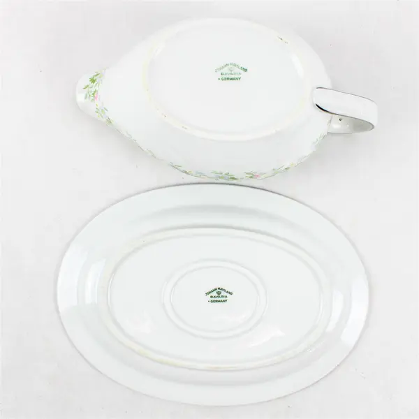 Johann Haviland Forever Spring Pattern Gravy Boat With Underplate