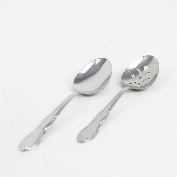 Lot of 6 Oneida Homestead Stainless 5 Tablespoons & 1 Pierced Tablespoon