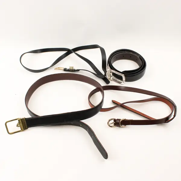 Lot of 14 Faux Leather Belts FLAWED DIY Crafting
