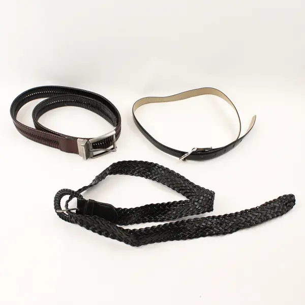 Lot of 14 Faux Leather Belts FLAWED DIY Crafting