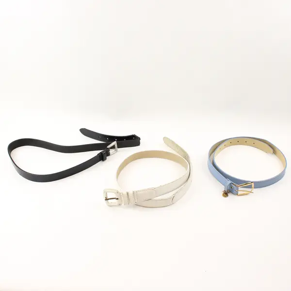Lot of 14 Faux Leather Belts FLAWED DIY Crafting