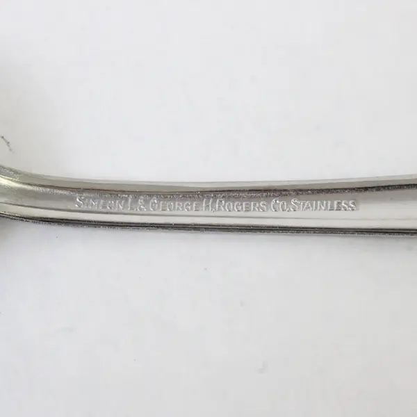 Lot of 5 Oneida Homestead Stainless Place/Oval Soup Spoons