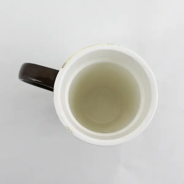 Cypress Tall Ceramic Coffee Mug Blue Chrysanthemum