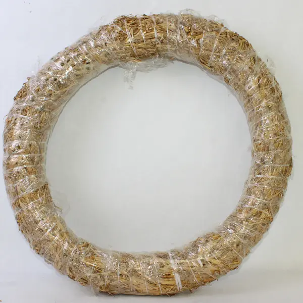 Lot of 2 Straw Wreaths Seasonal Autumn Craft Decor 14" & 19"