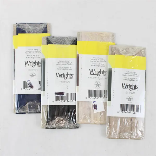 Lot of 4 Wrights Iron On Hem Tape, 3 yds. each, New. 