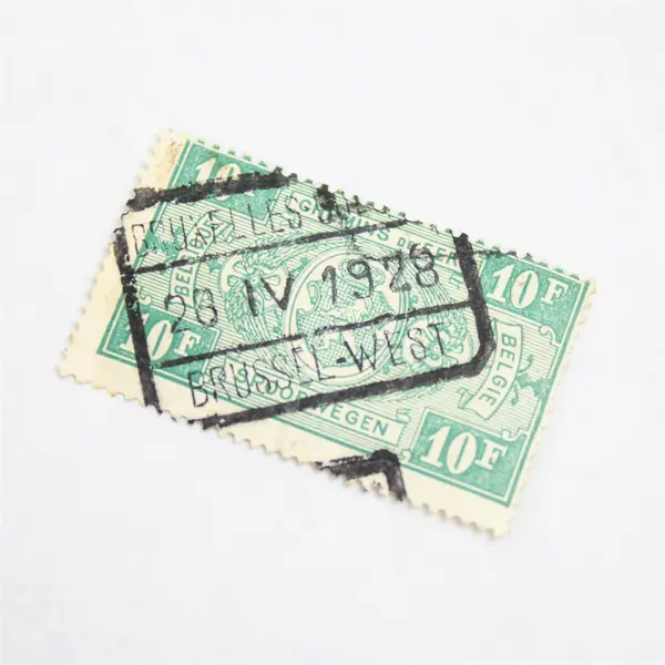 Lot Of 10 Belgium Railway Parcel Post Stamps Used Hinged 1920s