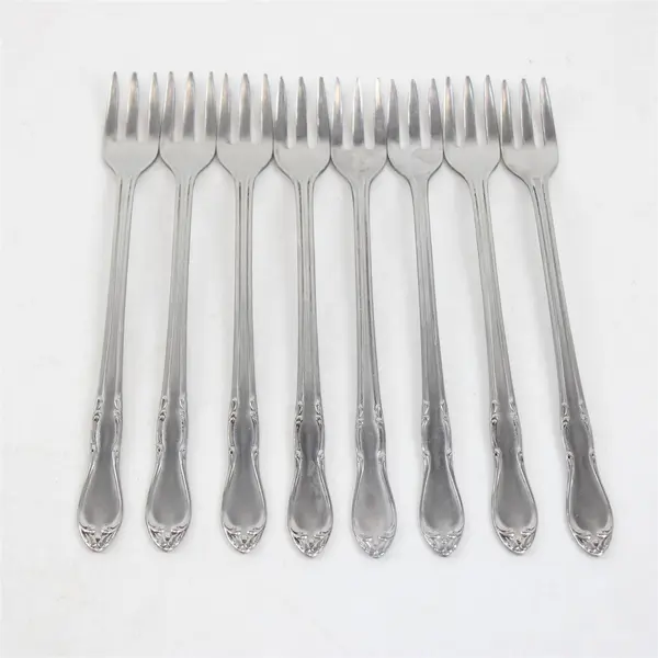 Set of 8 Oneida Homestead Stainless Cocktail/Seafood Forks