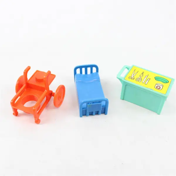 Vintage Lot of 24 Fisher-Price Little People Figurines and Furniture - 1970's