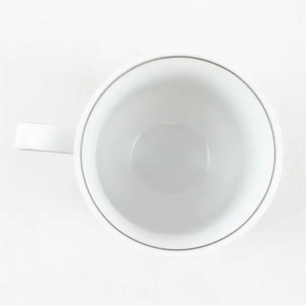 Lot Of 3 Johann Haviland Forever Spring Pattern Silver Trim Footed Cup 3.25"