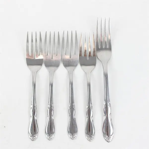 Lot of 5 Oneida Homestead Stainless 4 Salad Forks & 1 Dinner Fork