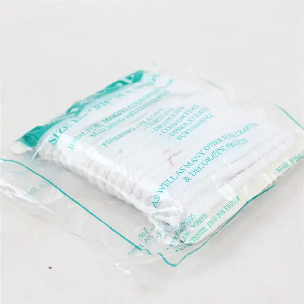 Pk. of Trimtex Cable Cord Size 150, 3/16"Wx10 Yds., White 