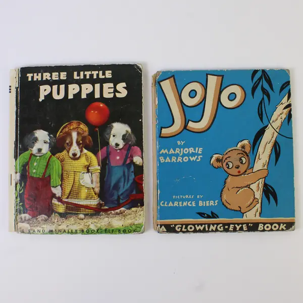 Lot of 2 Vintage Rand McNally Children’s Books 1945 & 1951 Acceptable 