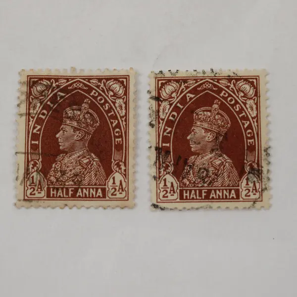 Lot Of 5 British India King George VI Stamps Used 1930s