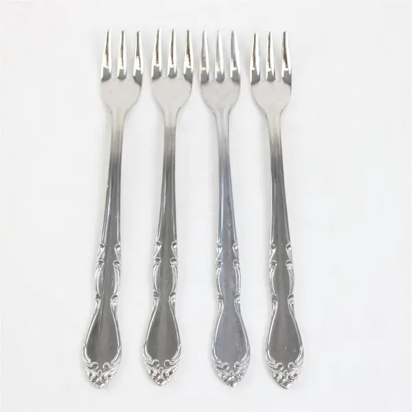 Set of 4 Castle Court CCS12 Stainless Cocktail/Seafood Forks