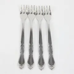 Set of 4 Castle Court CCS12 Stainless Cocktail/Seafood Forks