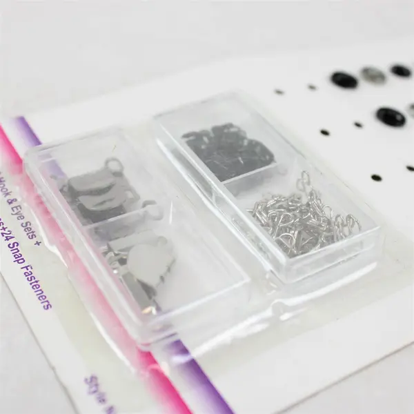 Lot of 3 Packs Allary Fastener Kits: Snap & Hook 'n Eye Closures, New 