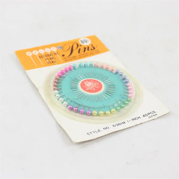Pack of WALCO Decorative Pearl Head Pins Style #636IM 1", 40 Pieces, New
