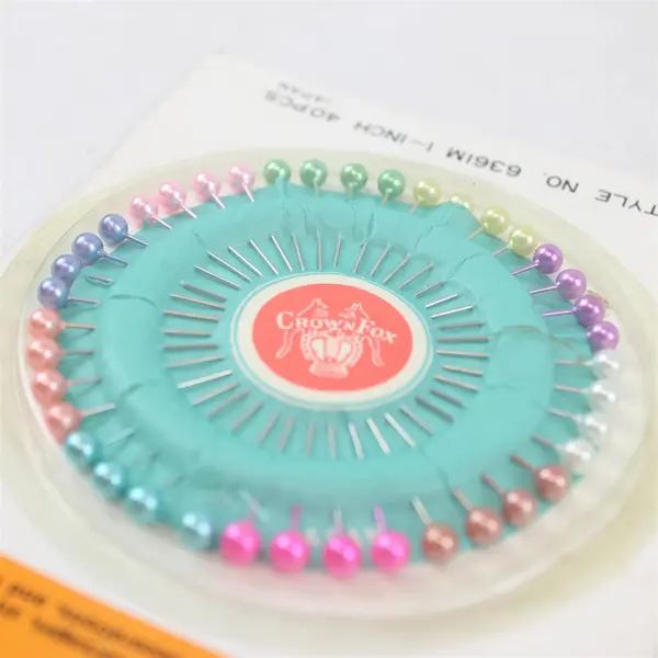 Pack of WALCO Decorative Pearl Head Pins Style #636IM 1", 40 Pieces, New