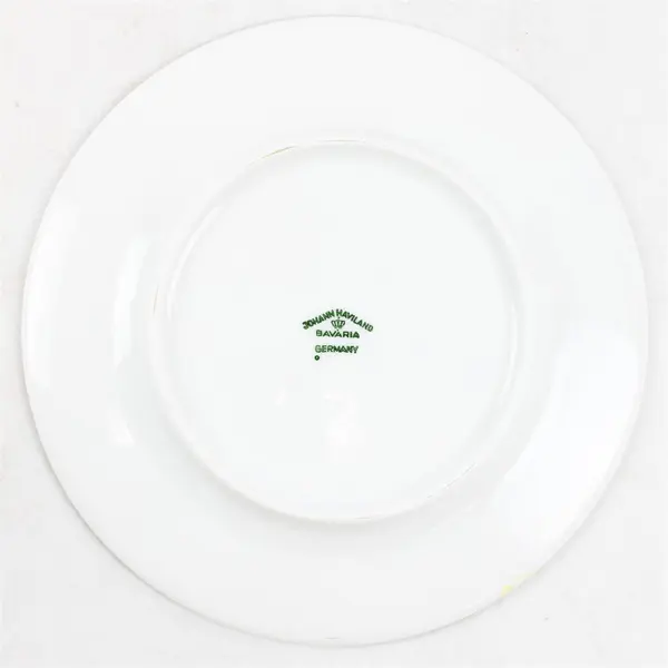 Lot Of 4 Johann Haviland Forever Spring Pattern Silver Trim Bread/ Butter 6.25"