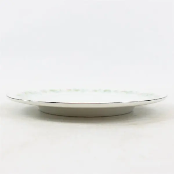 Lot Of 4 Johann Haviland Forever Spring Pattern Silver Trim Bread/ Butter 6.25"