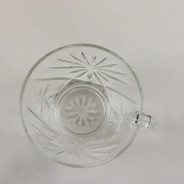 Lot of 2 Anchor Hocking EAPC  Star of David Punch Bowls, 11 Cups, and Ladle