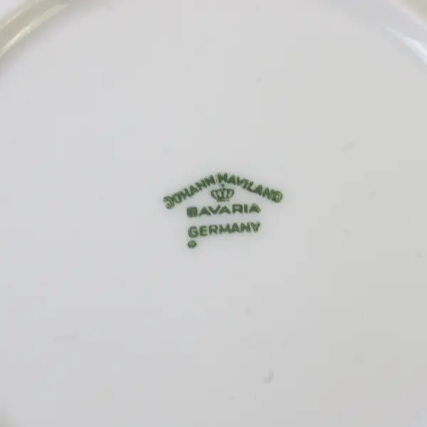 Lot Of 5 Johann Haviland Forever Spring Pattern Silver Trim Bread/ Butter 6.25"
