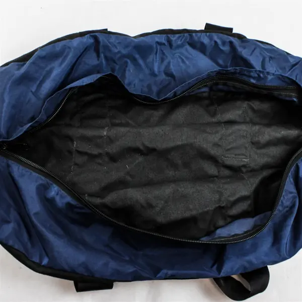 REI Large Nylon Duffle Bag 26x12x11 Black & Blue