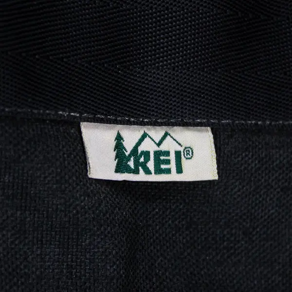 REI Large Nylon Duffle Bag 26x12x11 Black & Blue