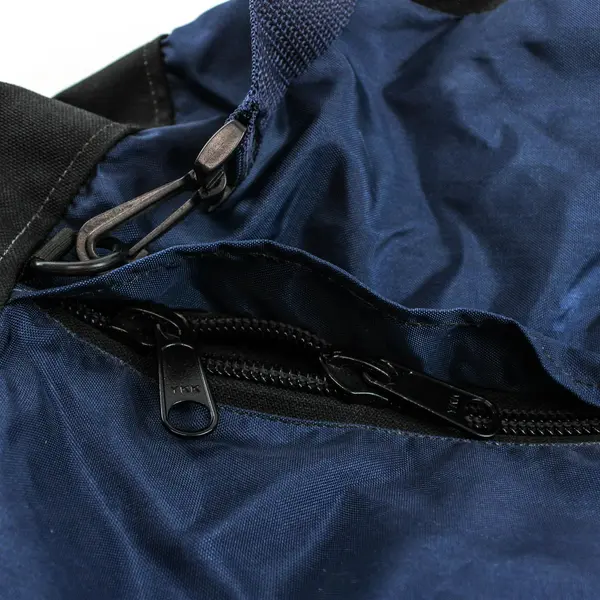 REI Large Nylon Duffle Bag 26x12x11 Black & Blue