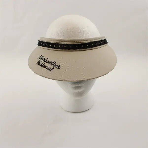 Town Talk Meriwether National Embroidered Beige Golf Visor One Size