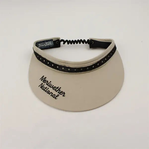 Town Talk Meriwether National Embroidered Beige Golf Visor One Size