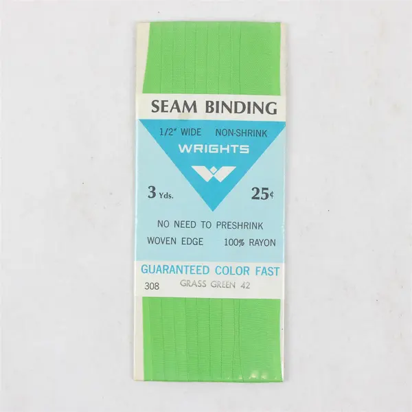 Lot of 3 New Packs Seam Binding, Black, Navy & Green, one is Flexi-Lace