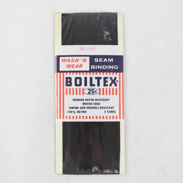 Lot of 3 New Packs Seam Binding, Black, Navy & Green, one is Flexi-Lace