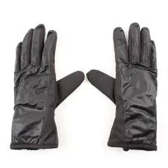 Fownes UR Powered Women's S/M Blk Faux Fur Lined Touch Screen Compatible Gloves