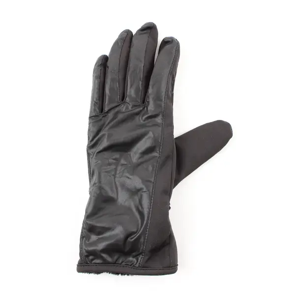 Fownes UR Powered Women's S/M Blk Faux Fur Lined Touch Screen Compatible Gloves