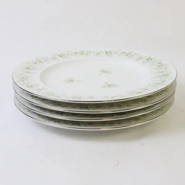 Lot Of 4 Johann Haviland Forever Spring Pattern Salad Plates 7.75" Diameter