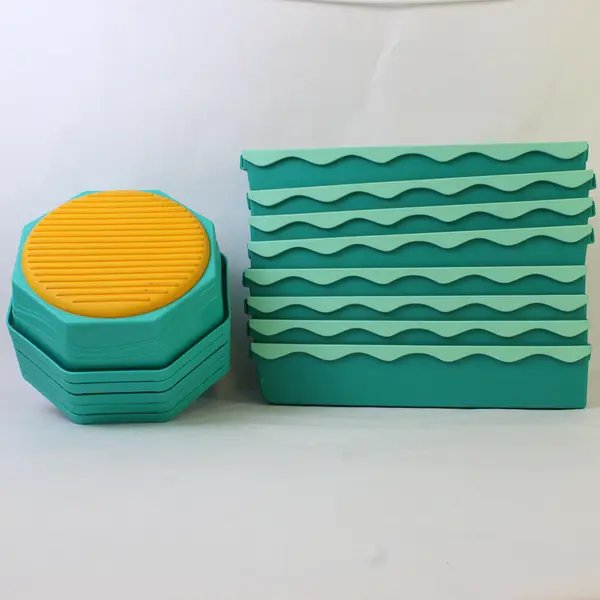 13 Pc B. Toys Balance Beam and Stepping Stone Set Teal Green