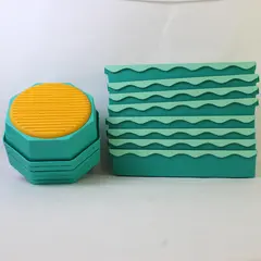 13 Pc B. Toys Balance Beam and Stepping Stone Set Teal Green