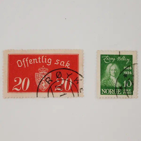 Lot Of 10 Norway Mixed Stamps Used Posthorn