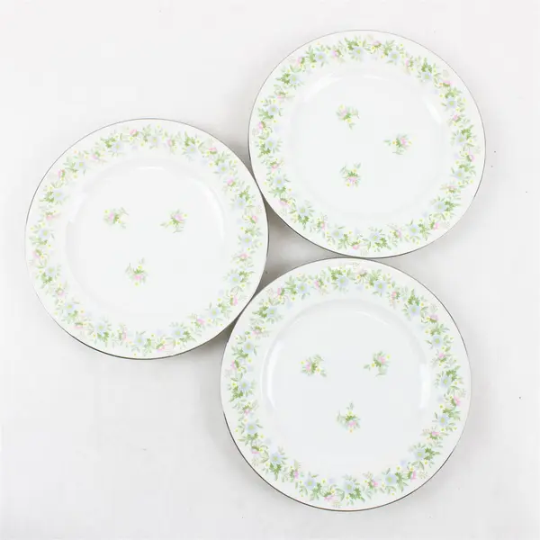 Lot Of 3 Johann Haviland Forever Spring Pattern Salad Plates 7.75" Diameter